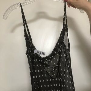 Sheer polka dot maxi dress. SEXY